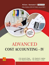 Advanced Cost Accounting – IV